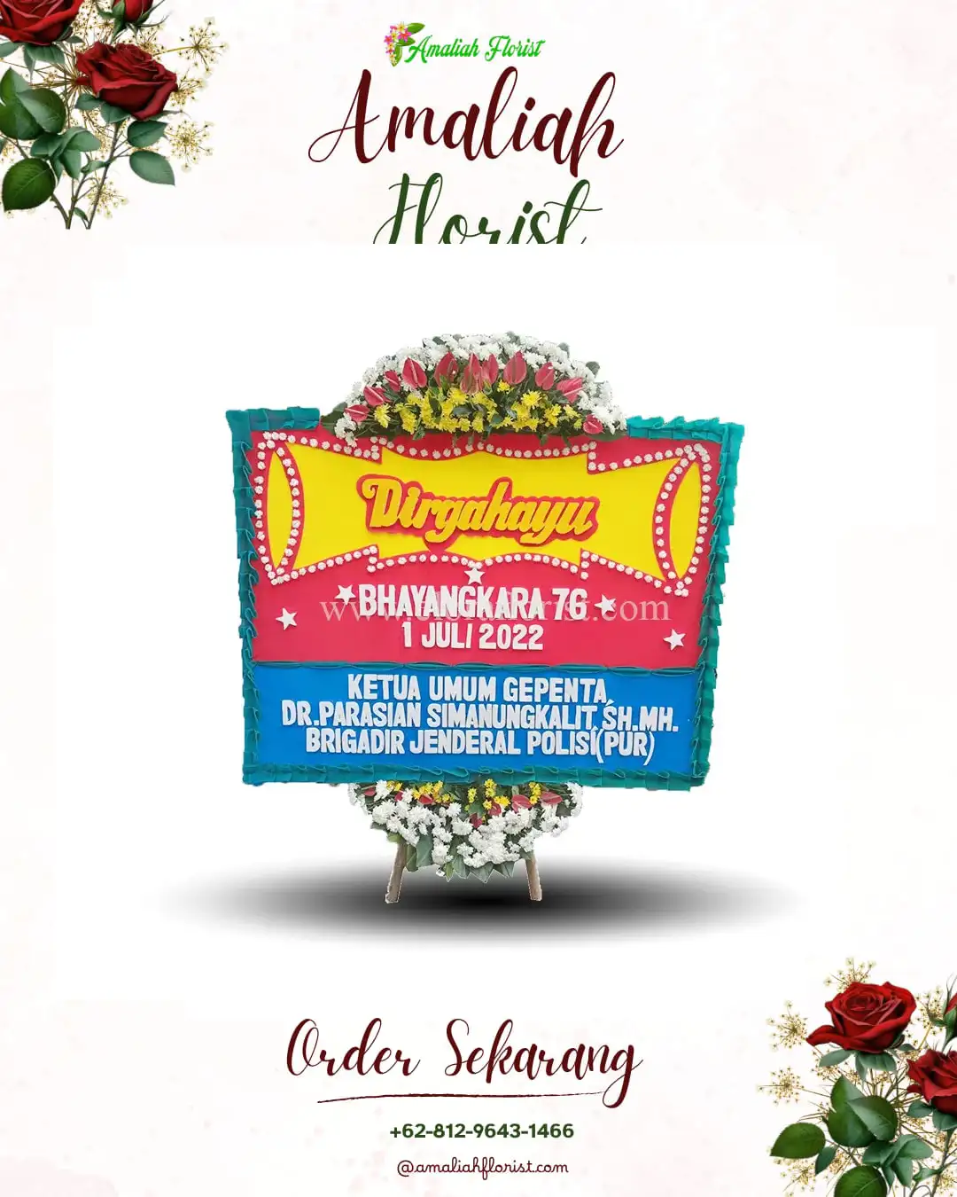 Papan Bunga HUT Ulang Tahun Kalipenggung